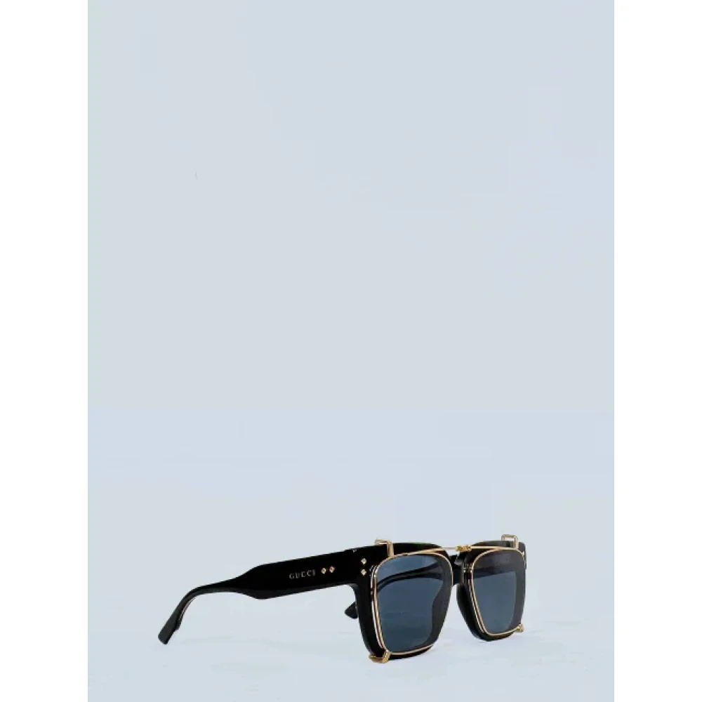 Gucci Vintage Pre-owned Acetate sunglasses Black Dames