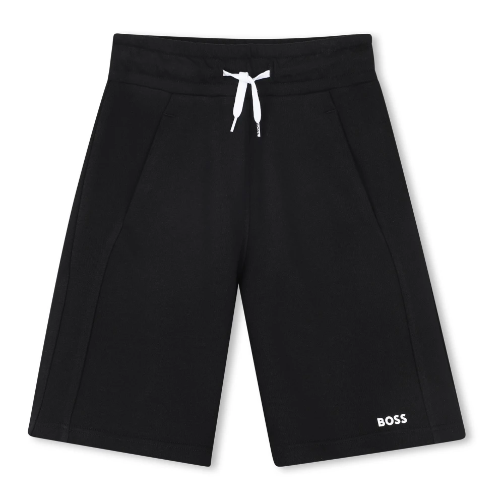 Hugo Boss Enkla Bermuda-shorts med tidlös elegans Black, Unisex