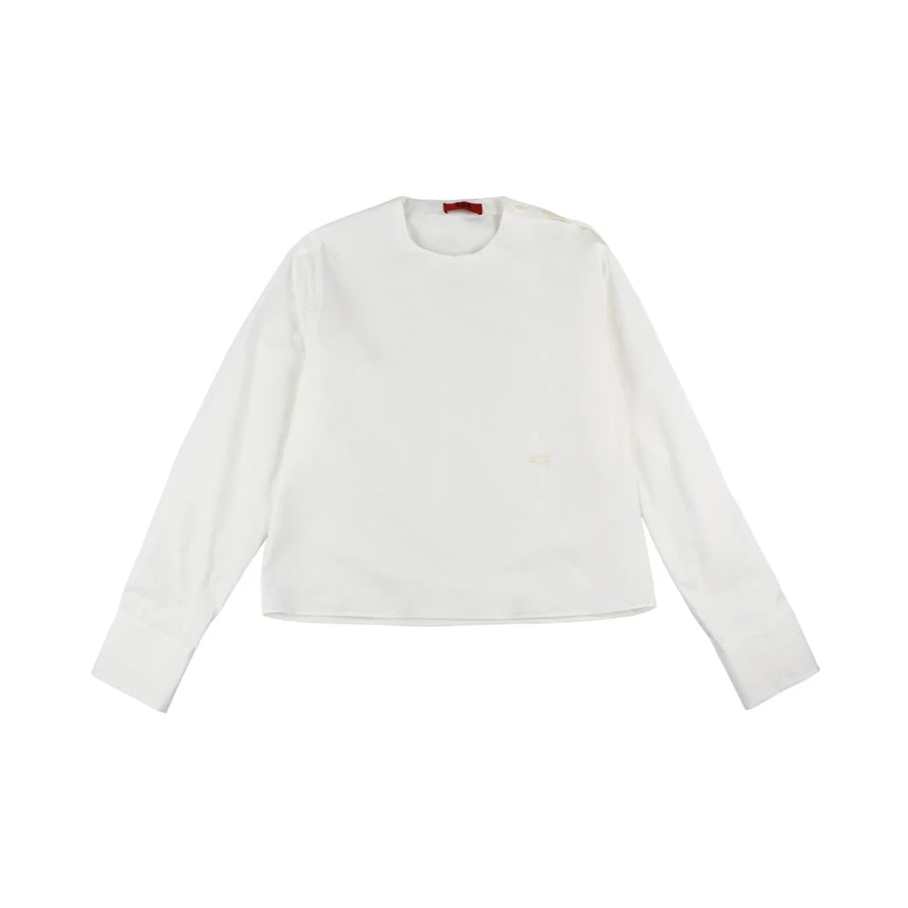 424 Klassieke Witte Longsleeve Shirt White Heren