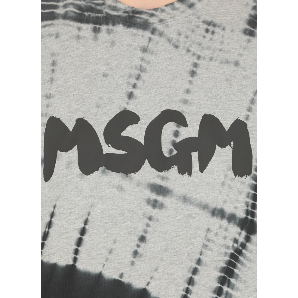 Msgm T-Shirts Gray Heren