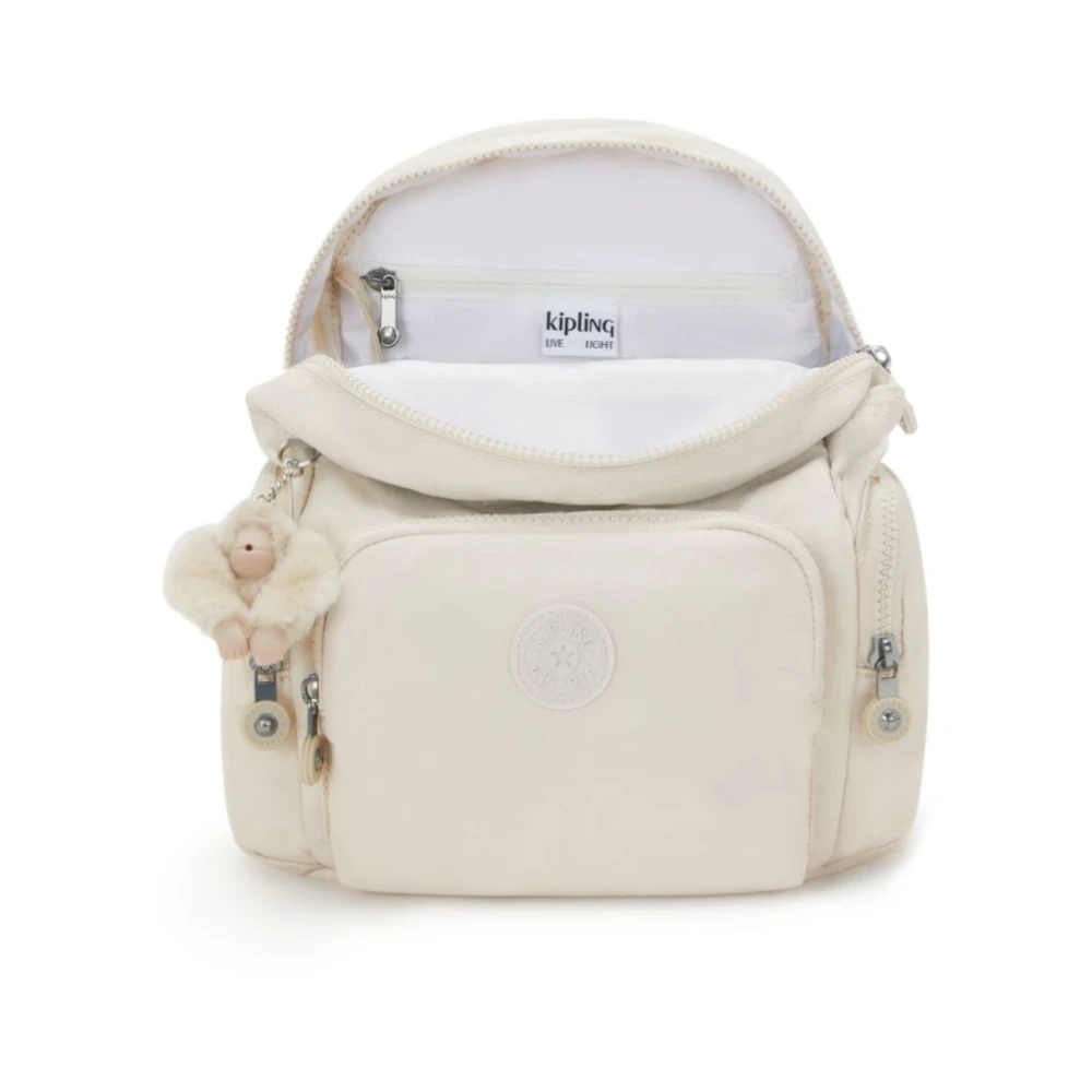 Kipling City Zip Rugzak Beige Dames