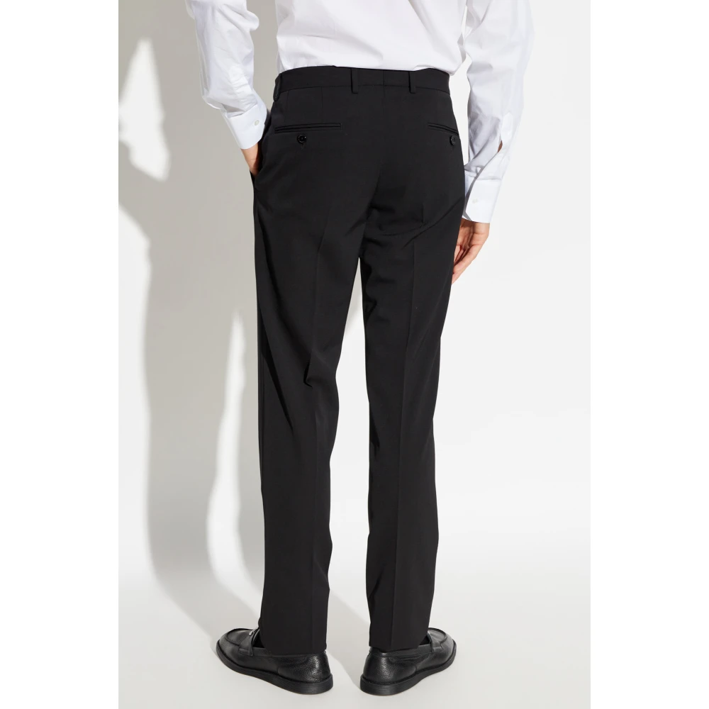 Dolce & Gabbana Wollen broek Black Heren