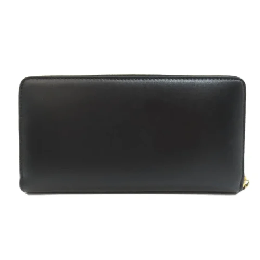 Gucci Vintage Pre-owned Leather wallets Black Dames