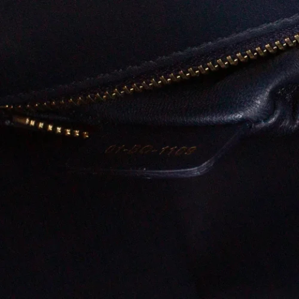 Dior Vintage Pre-owned Leather dior-bags Blue Dames