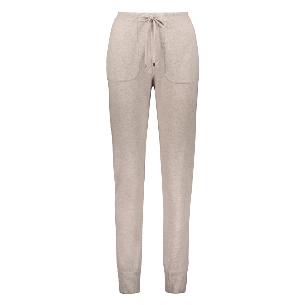 Lorena Antoniazzi Wollen blend track pants met strepen Gray Dames