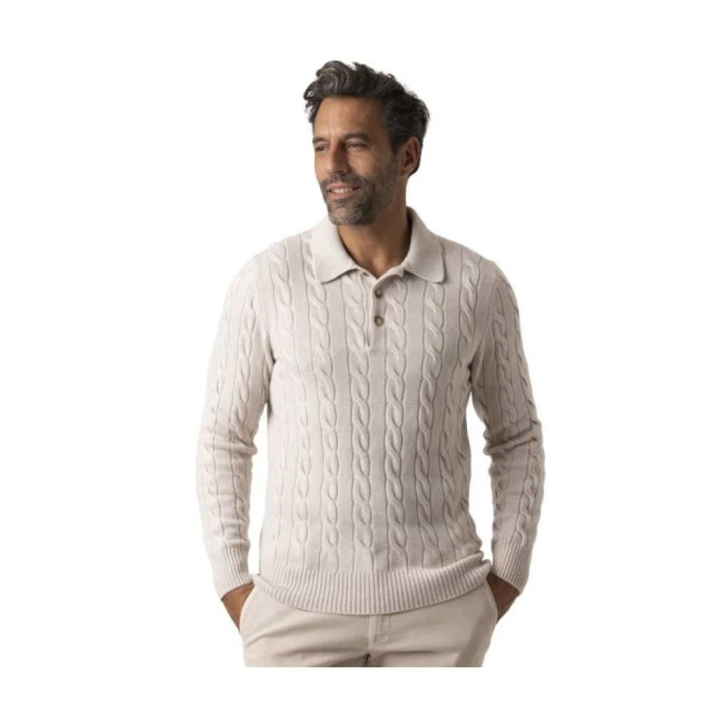 Gran Sasso Herren Weiß Strickwaren, Xlgröße: