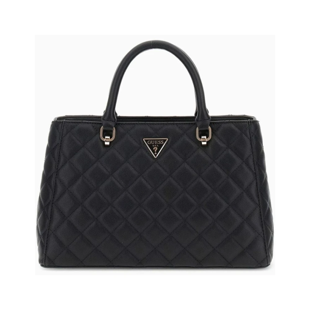 Guess , Handbags, Female, Black, One Size, Carly Girlfriend Black Shoulder Bag