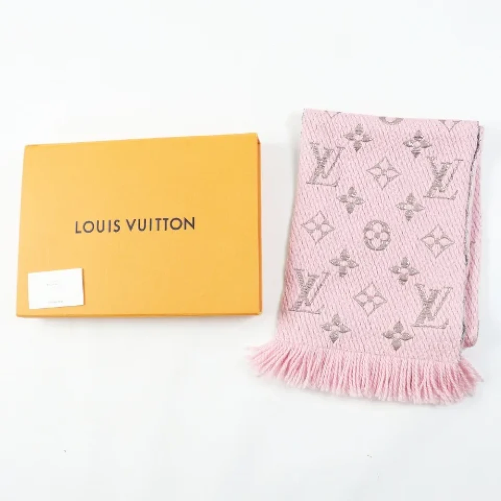 Louis Vuitton Vintage Pre-owned Wool scarves Pink Dames