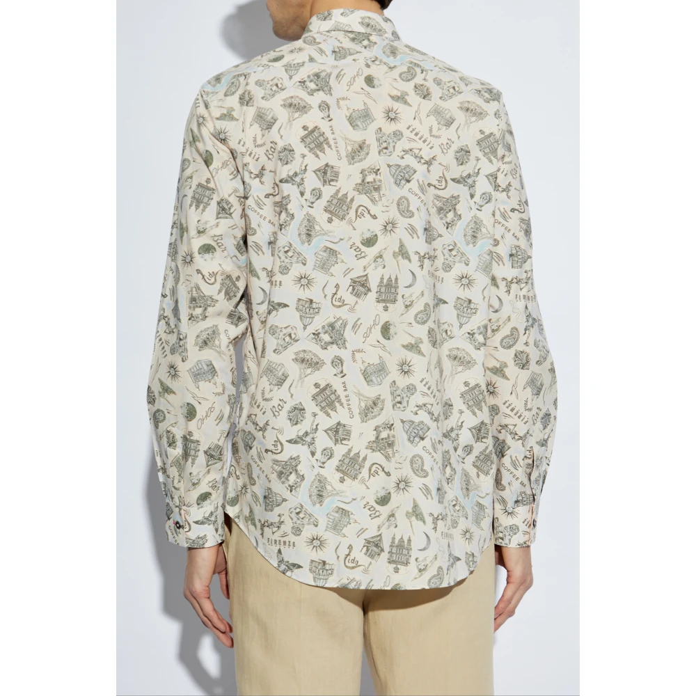 Paul Smith Katoenen shirt met print Multicolor Heren
