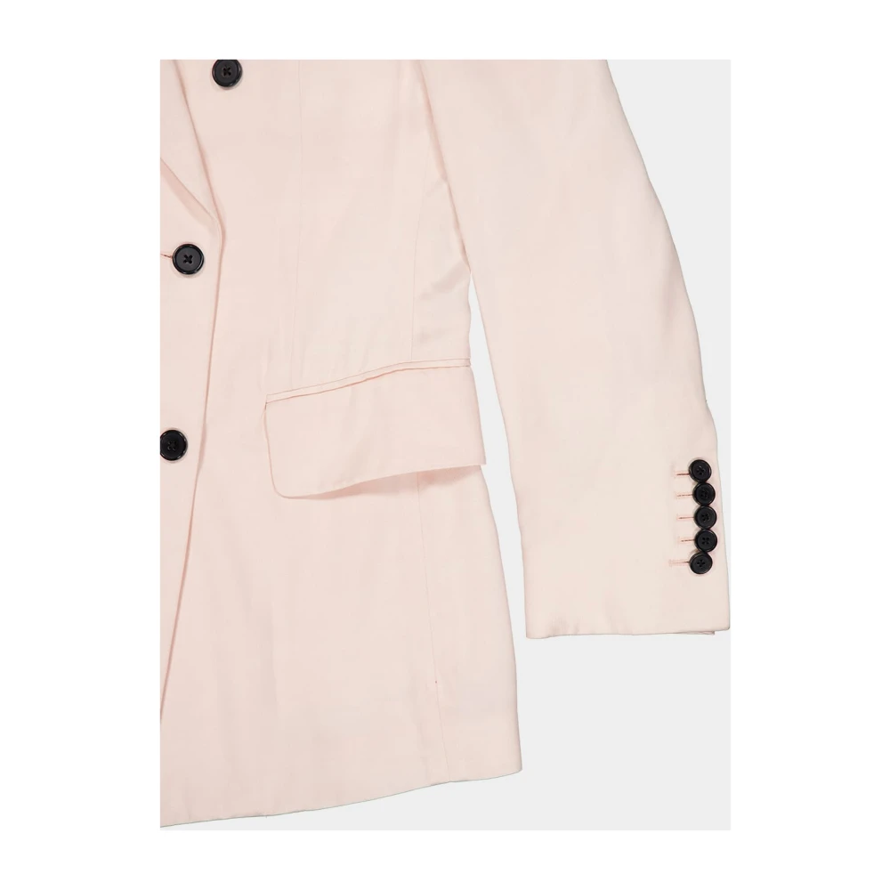 Tom Ford Lichtroze Double-Breasted Blazer Pink Dames