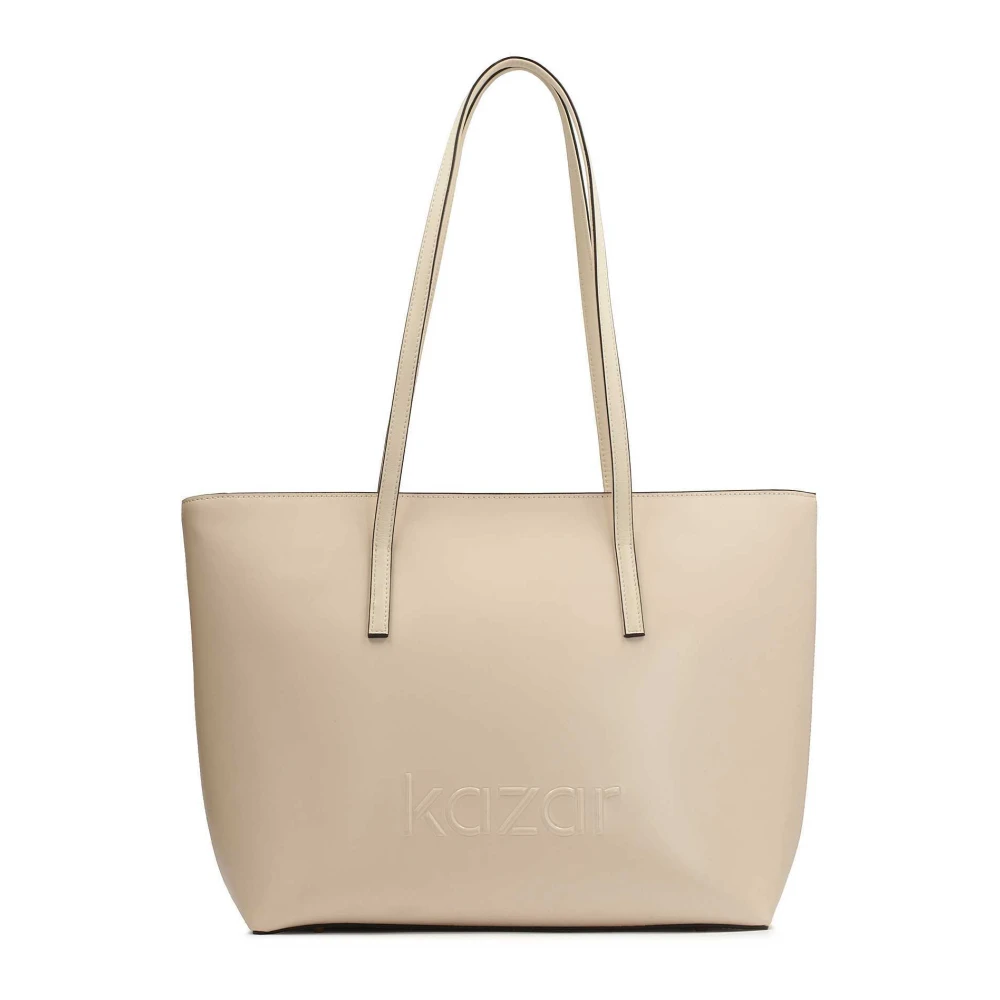 Kazar Beige grote schoudertas Beige Dames