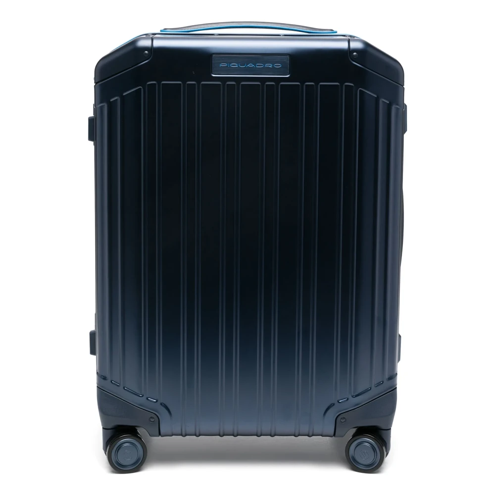 Piquadro Blauwe Cabin Trolley Bagage Blue Unisex