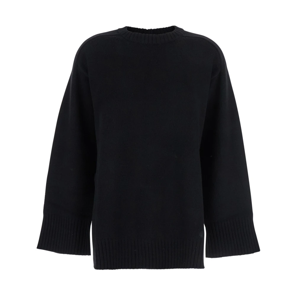 Loulou Studio Women's Black Jumper Safi Lds Long - Round-Neck Knitwear - Xs - Knitwear