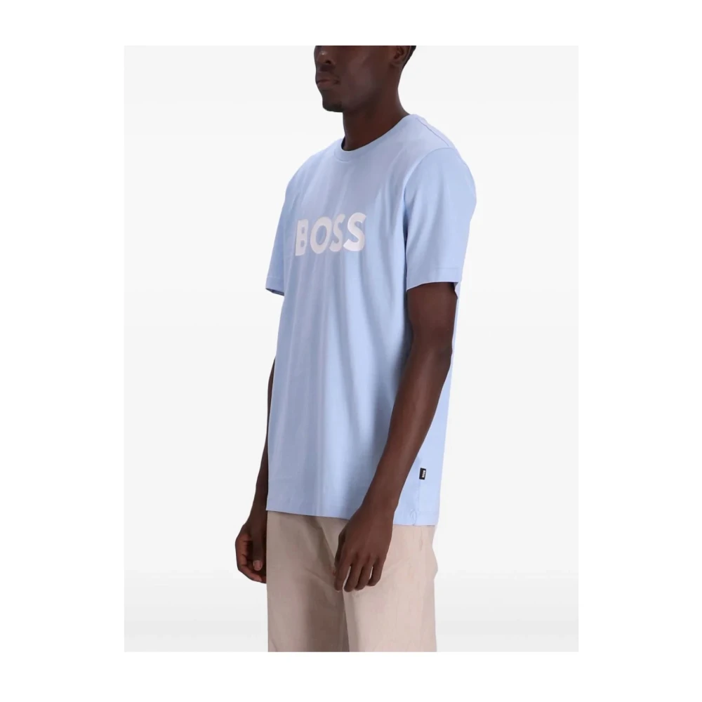 Hugo Boss Stijlvolle T-shirts Tiburt 354 Blue Heren