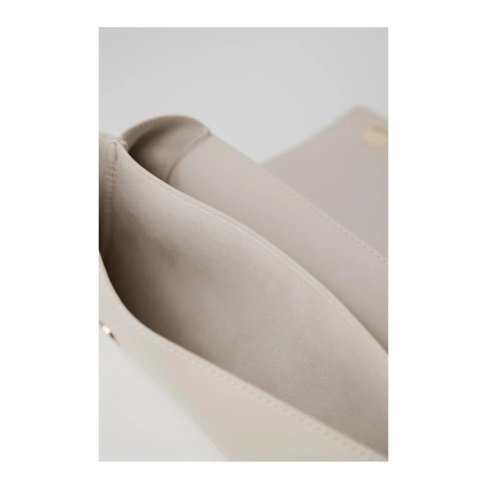 Love Moschino Faux Leather Handtas Lente Zomer Collectie Beige Dames