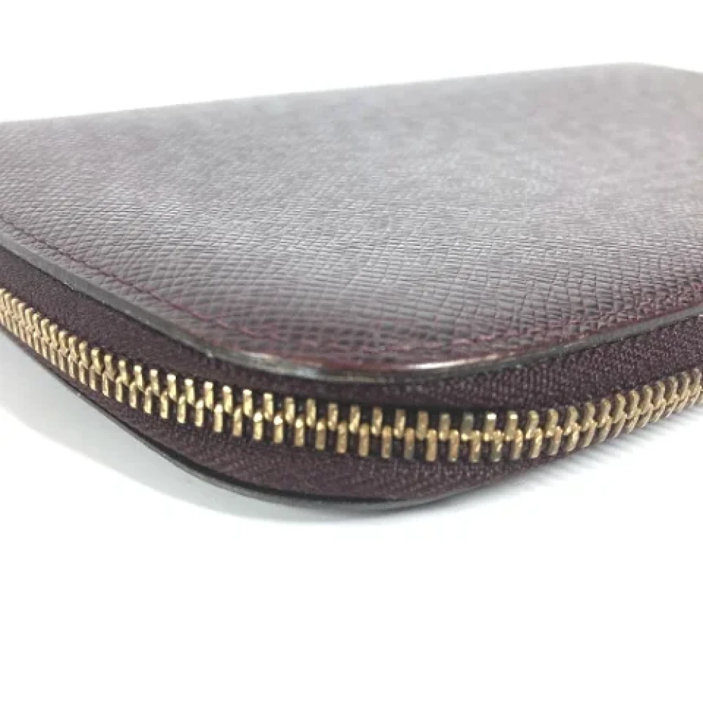 Louis Vuitton Vintage Pre-owned Leather wallets Red Dames