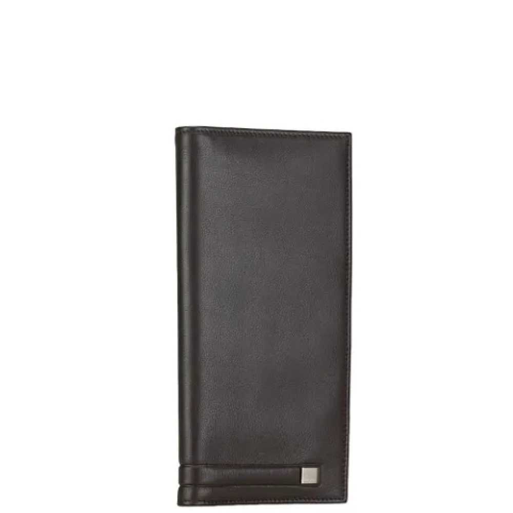 Salvatore Ferragamo Pre-owned Leather wallets Brown Dames