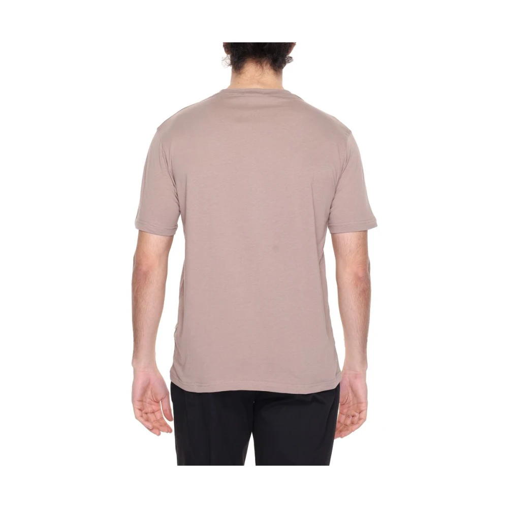 Gianni Lupo Heren Katoenen T-shirt Lente Zomer Collectie Gray Heren