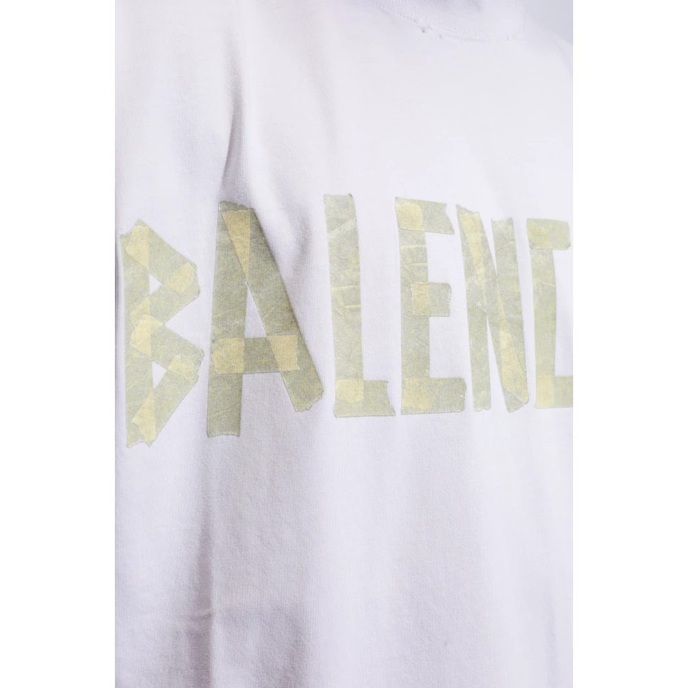 Balenciaga T-shirt met logo-print White Heren