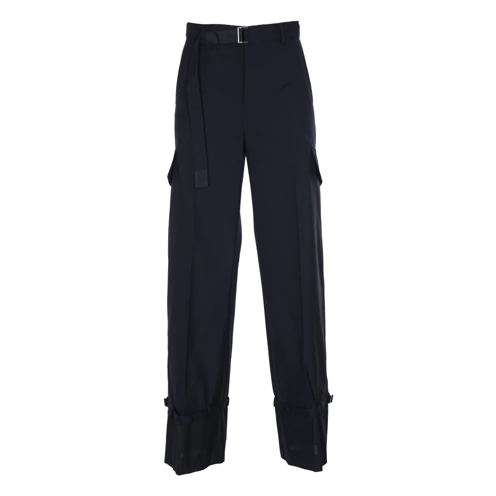 Sacai Zwarte Suiting Broek Black Dames