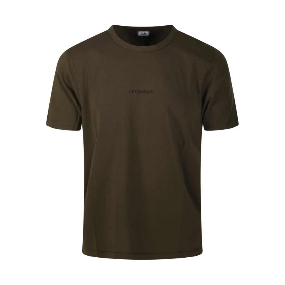 C.P. Company Groen Logo T-shirt Green Heren