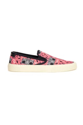radio-print-canvas-slip-on-sneakers