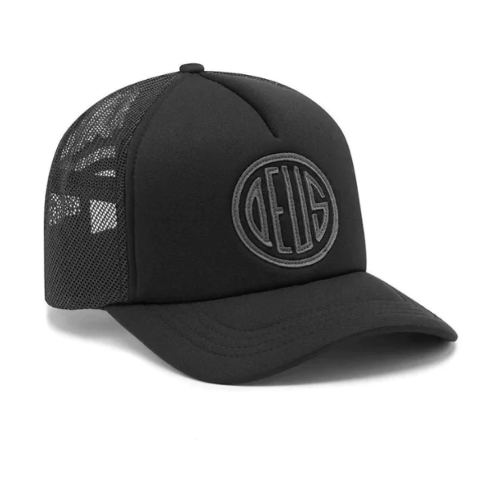 Deus Ex Machina Men's Black Hats & Caps, One Size, Trucker Cap
