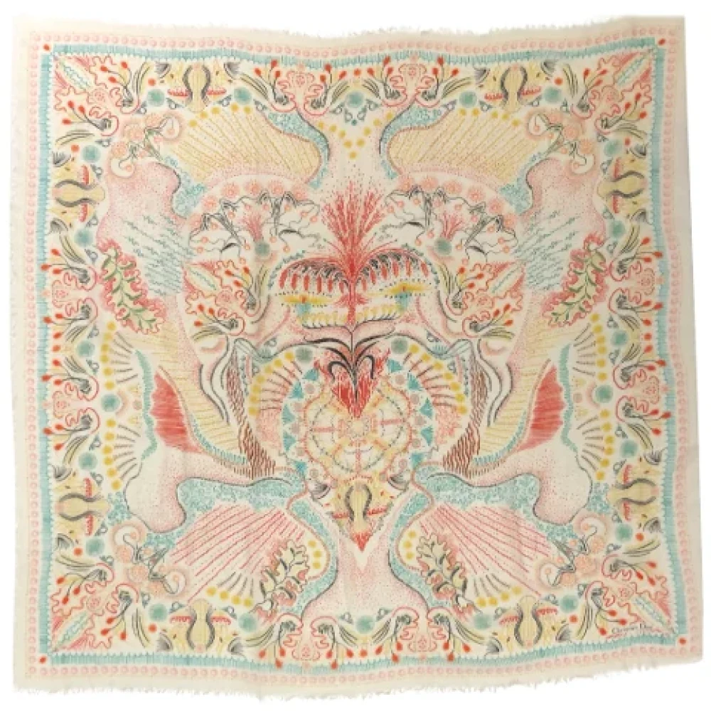 Dior Vintage Pre-owned Cashmere scarves Multicolor Dames