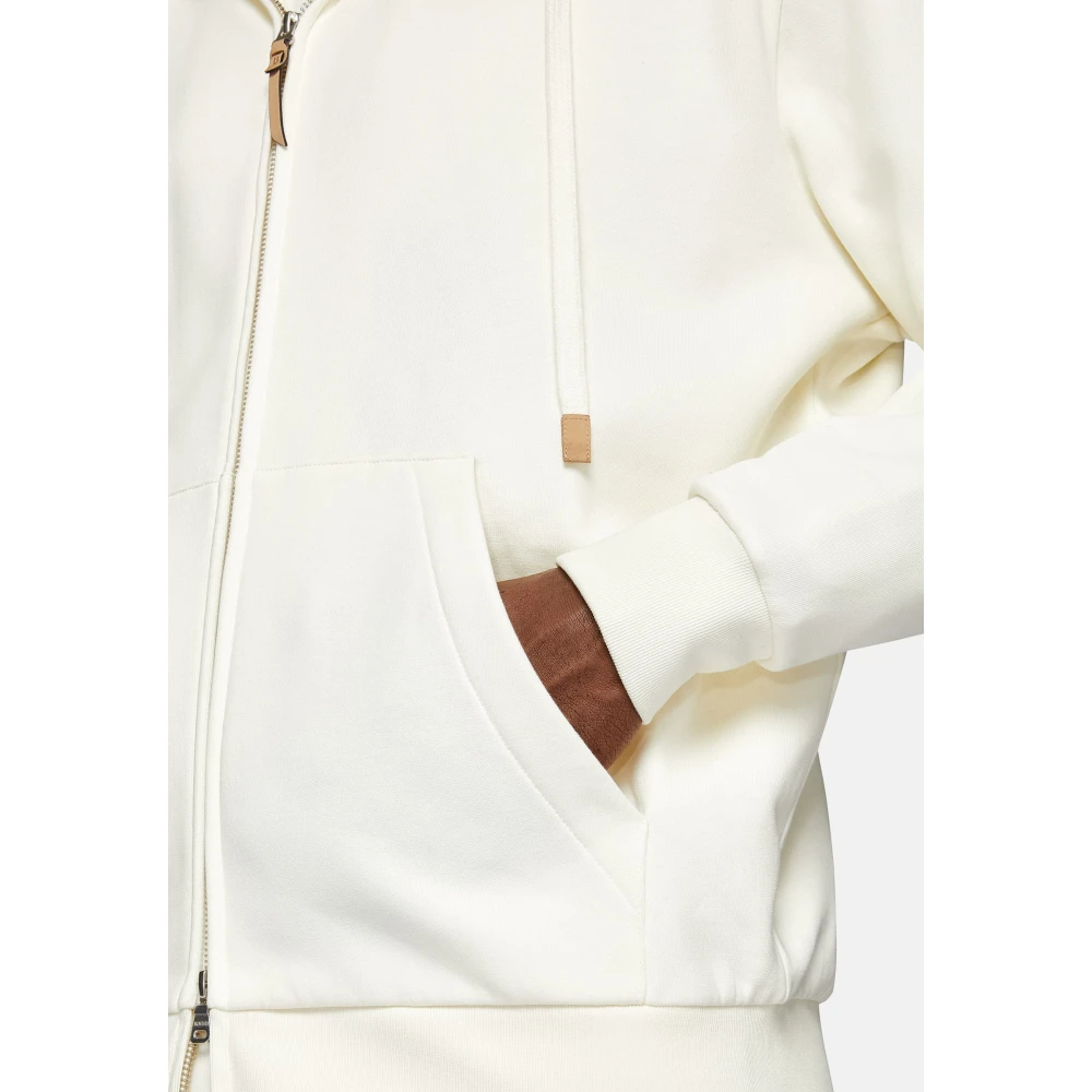Boggi Milano Full Zip Katoenen Hoodie Green Heren