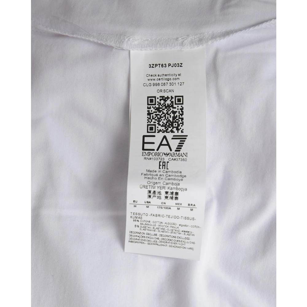 Emporio Armani EA7 Sweatshirts White Heren