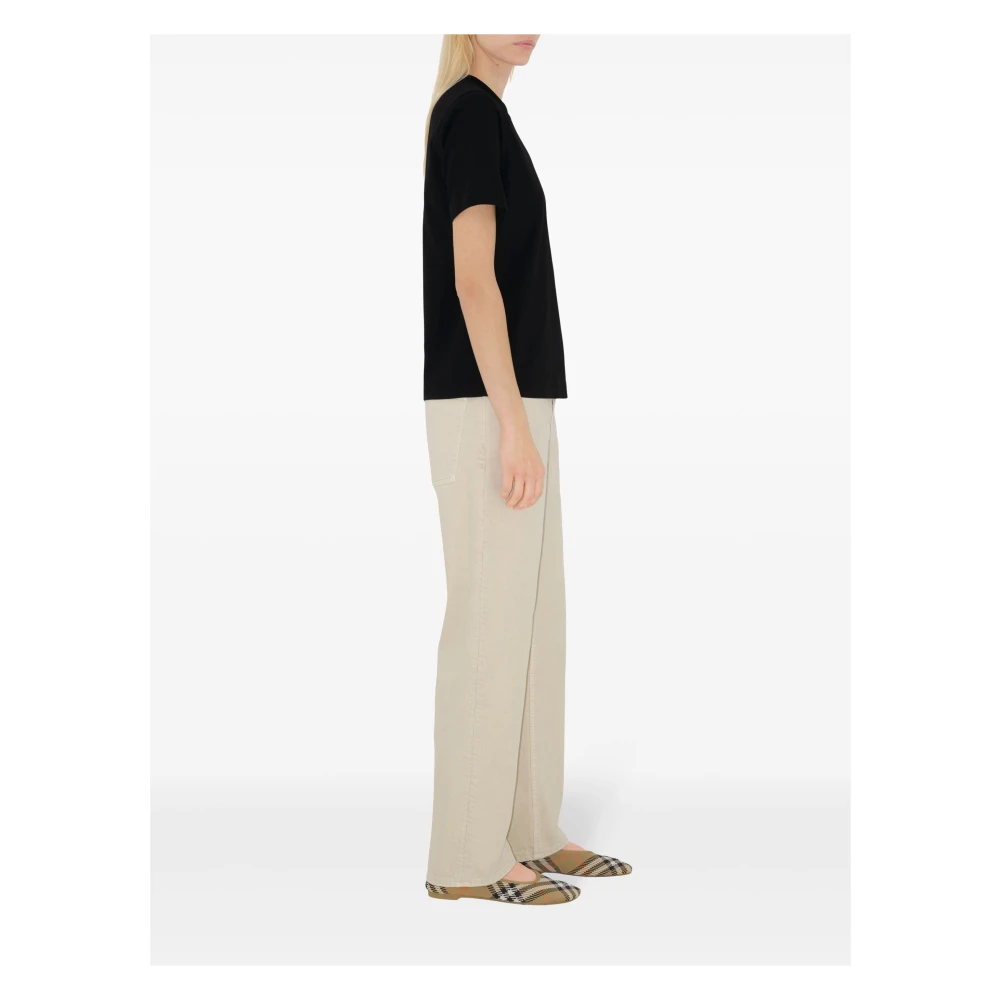 Burberry Zwart T-shirt A1189 Black Dames