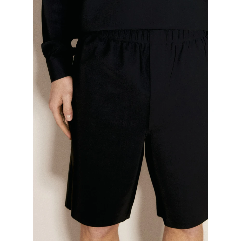 Gr10K Laser Cut Bonded Shorts Black Heren