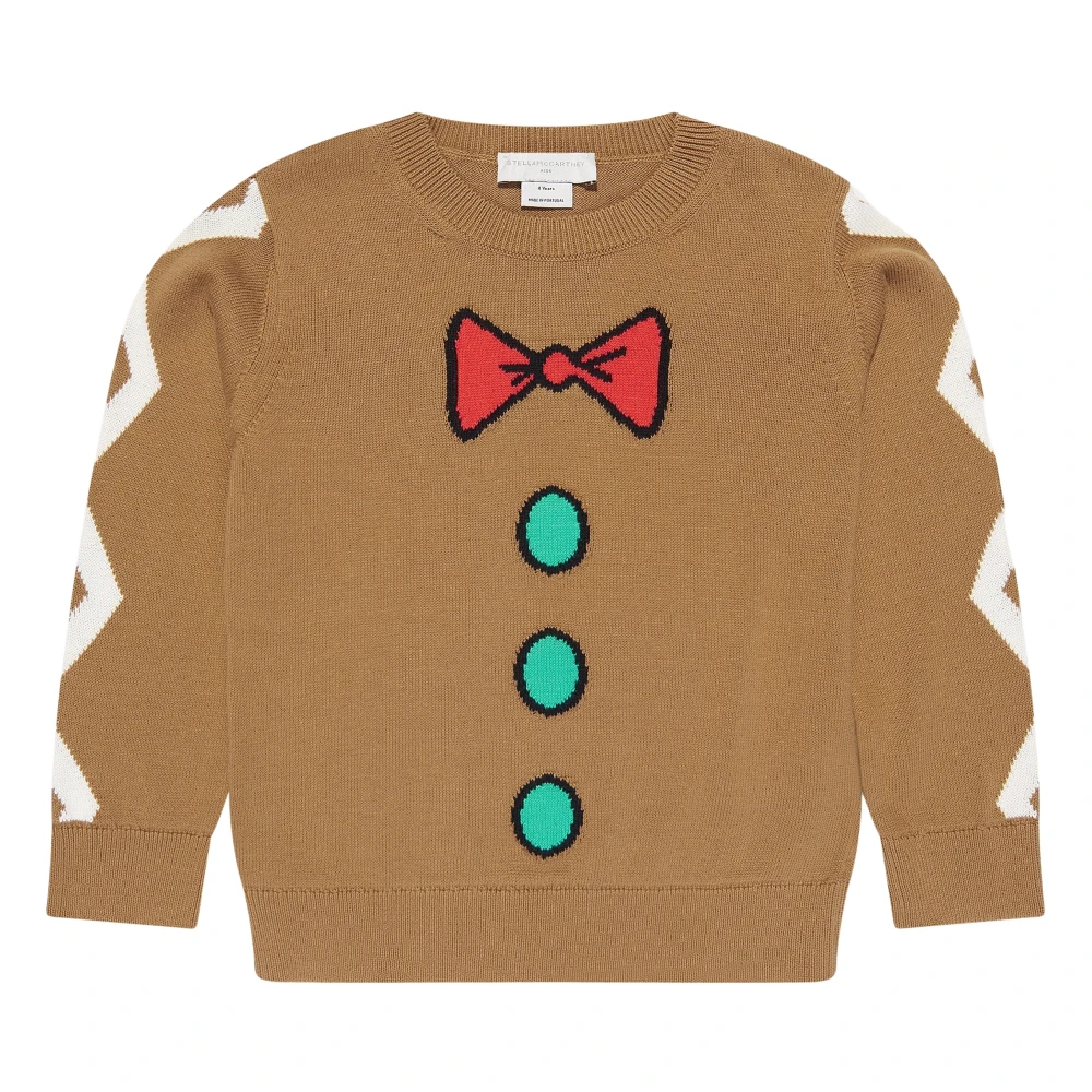 Stella Mccartney Boys Brown Knitted Jumper With Cartoon Imagery - Kids Knitwear - 2 Y - Kids