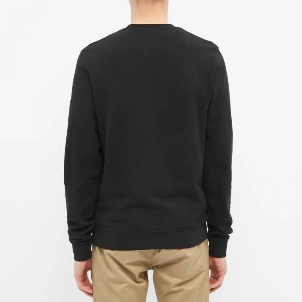 Belstaff Zwart-witte sweatshirt met uniek design Black Heren