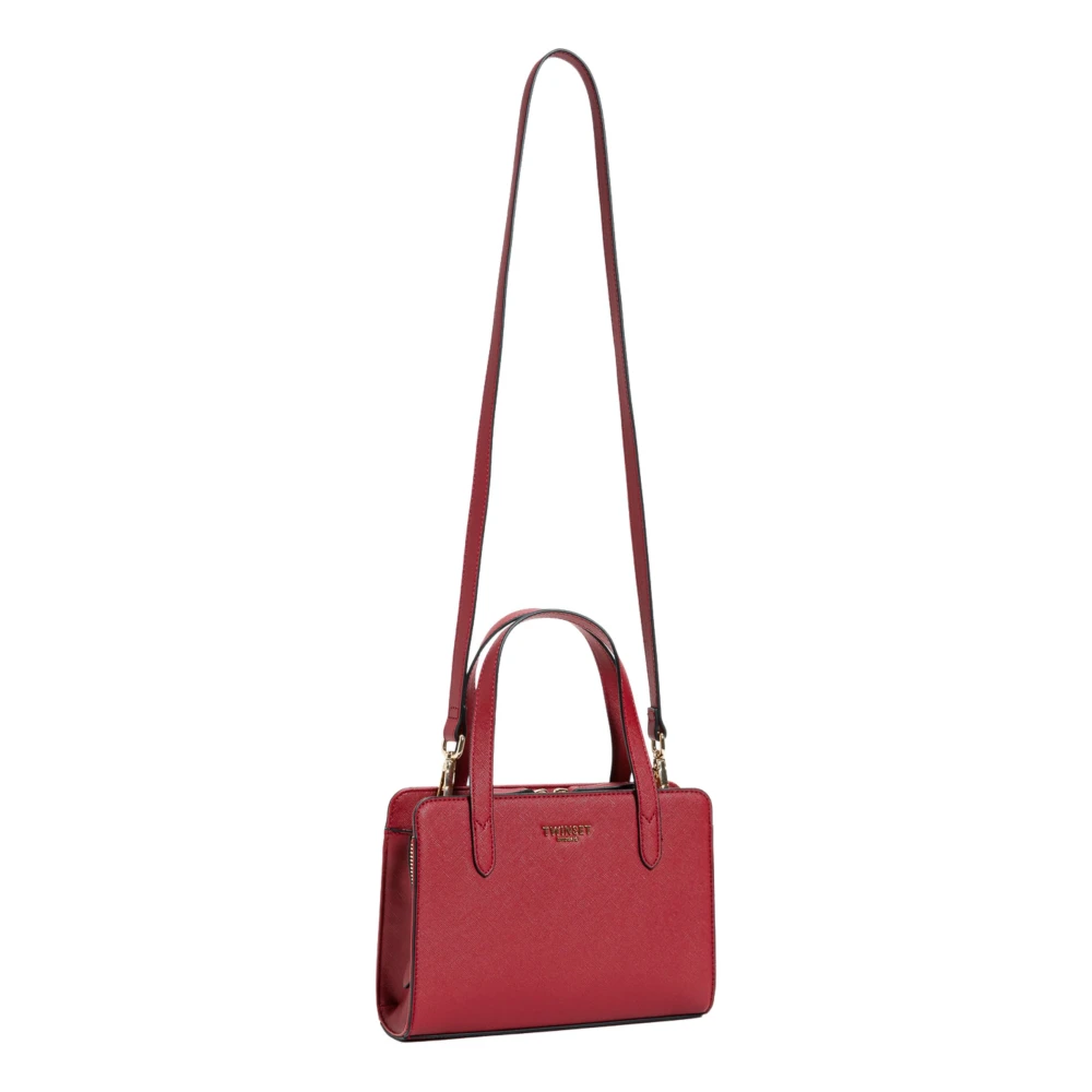 Twinset Rode Tote Tas met Ritssluiting Red Dames