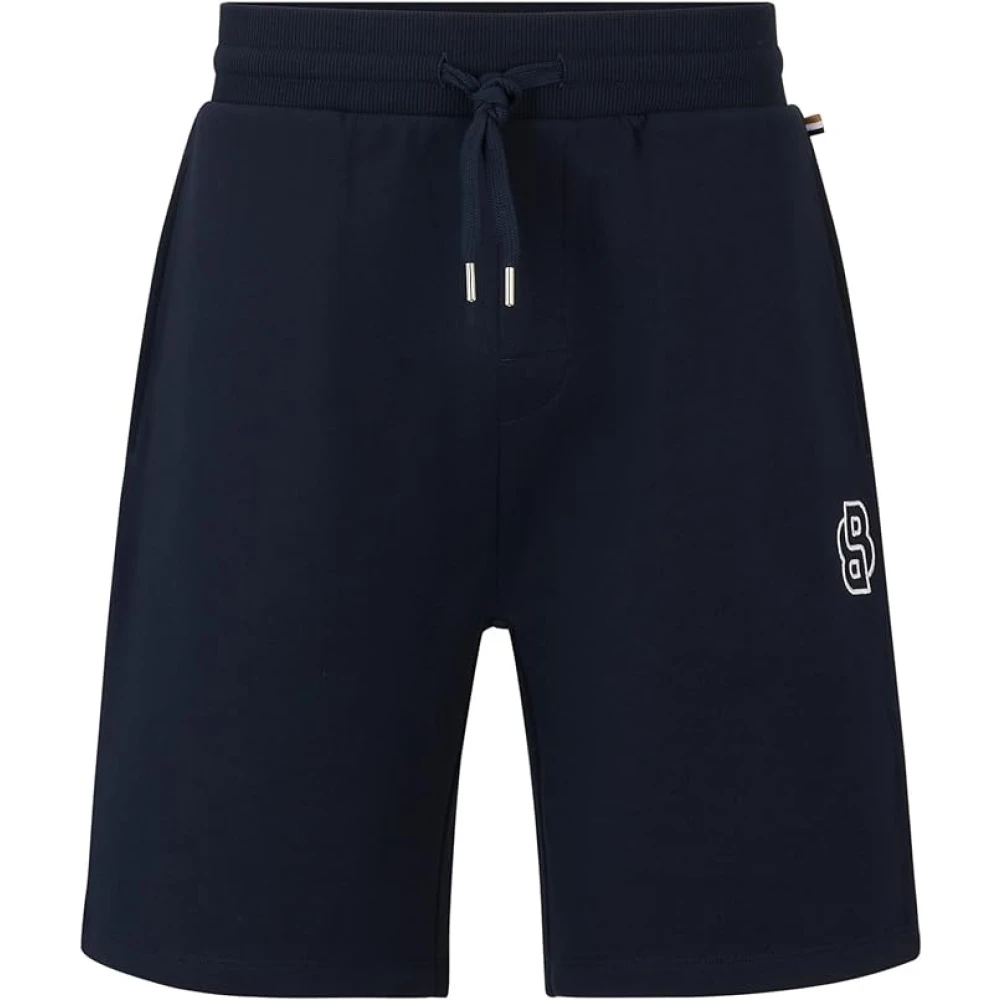 Boss Mäns Sommar Shorts Stiligt Komfort Blue, Herr