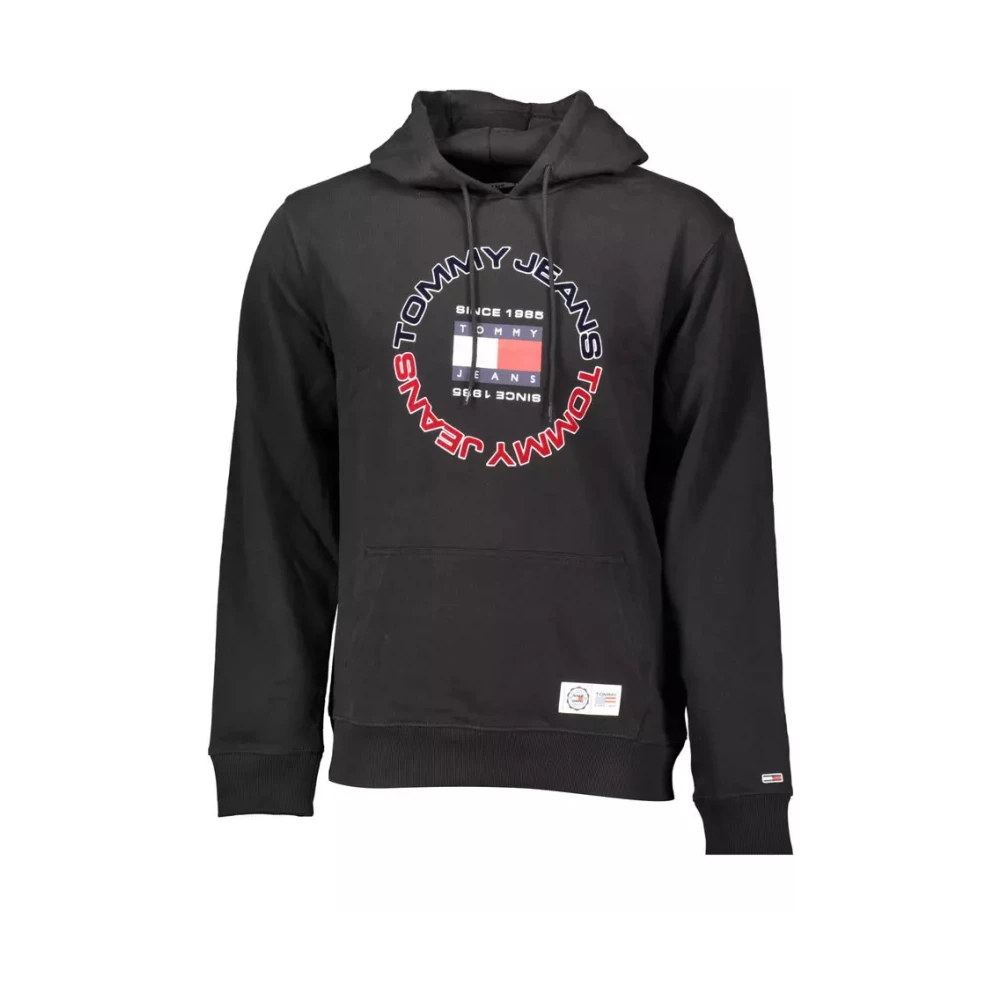 Tommy Hilfiger Men's Black Hoodies, 2XL, Cotton Hoodie Fashion