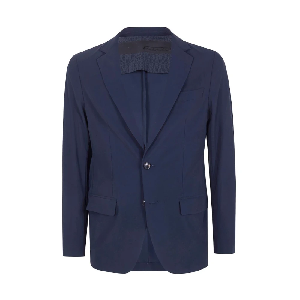 Rrd Men's Blue Blazers, 3XL, Single-Breasted Blazer