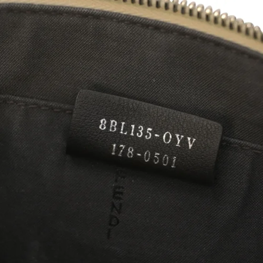 Fendi Vintage Pre-owned Leather fendi-bags Beige Dames