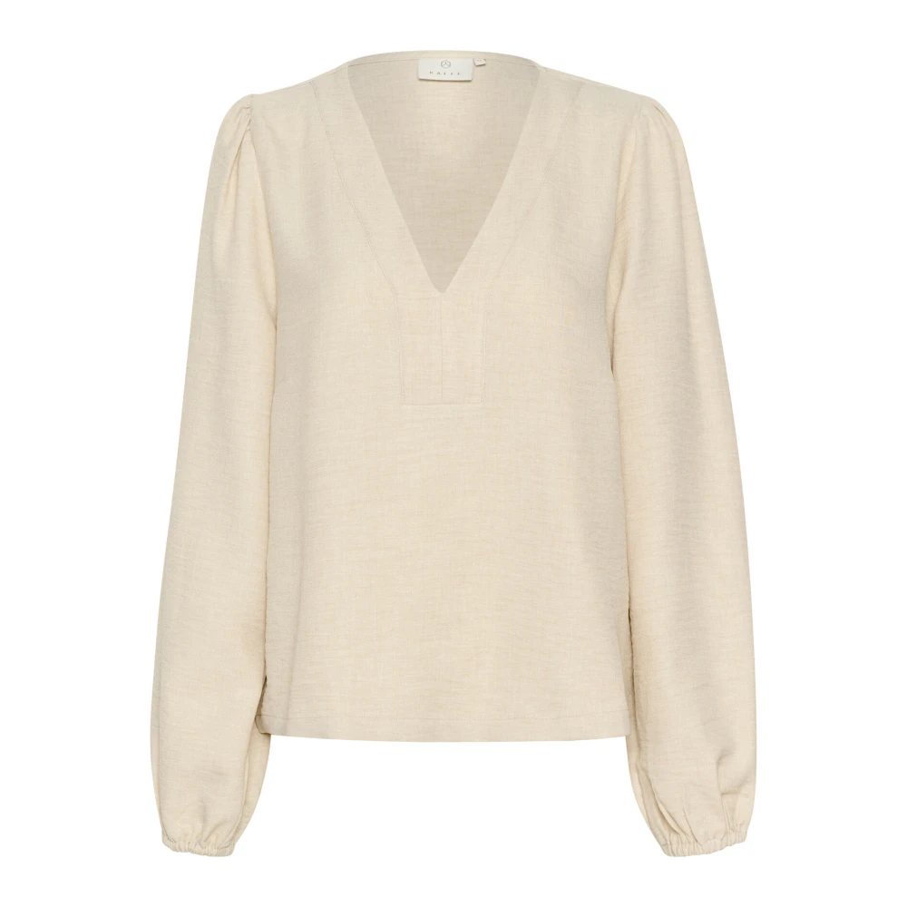 Kaffe Feminin Turtledove Blus Beige, Dam