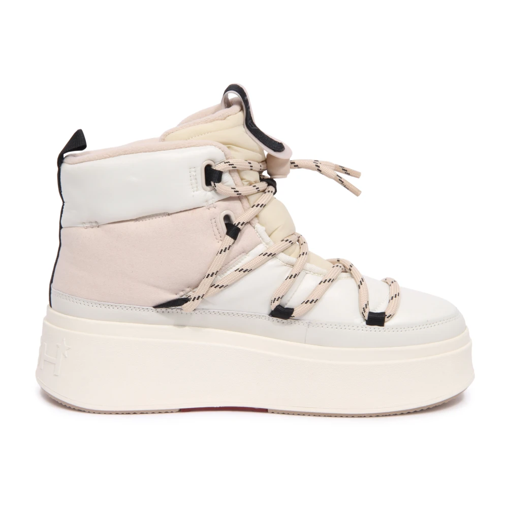 Ash White Winter Boots, Female, 7 Uk, Puffy Nylon Montana Boots