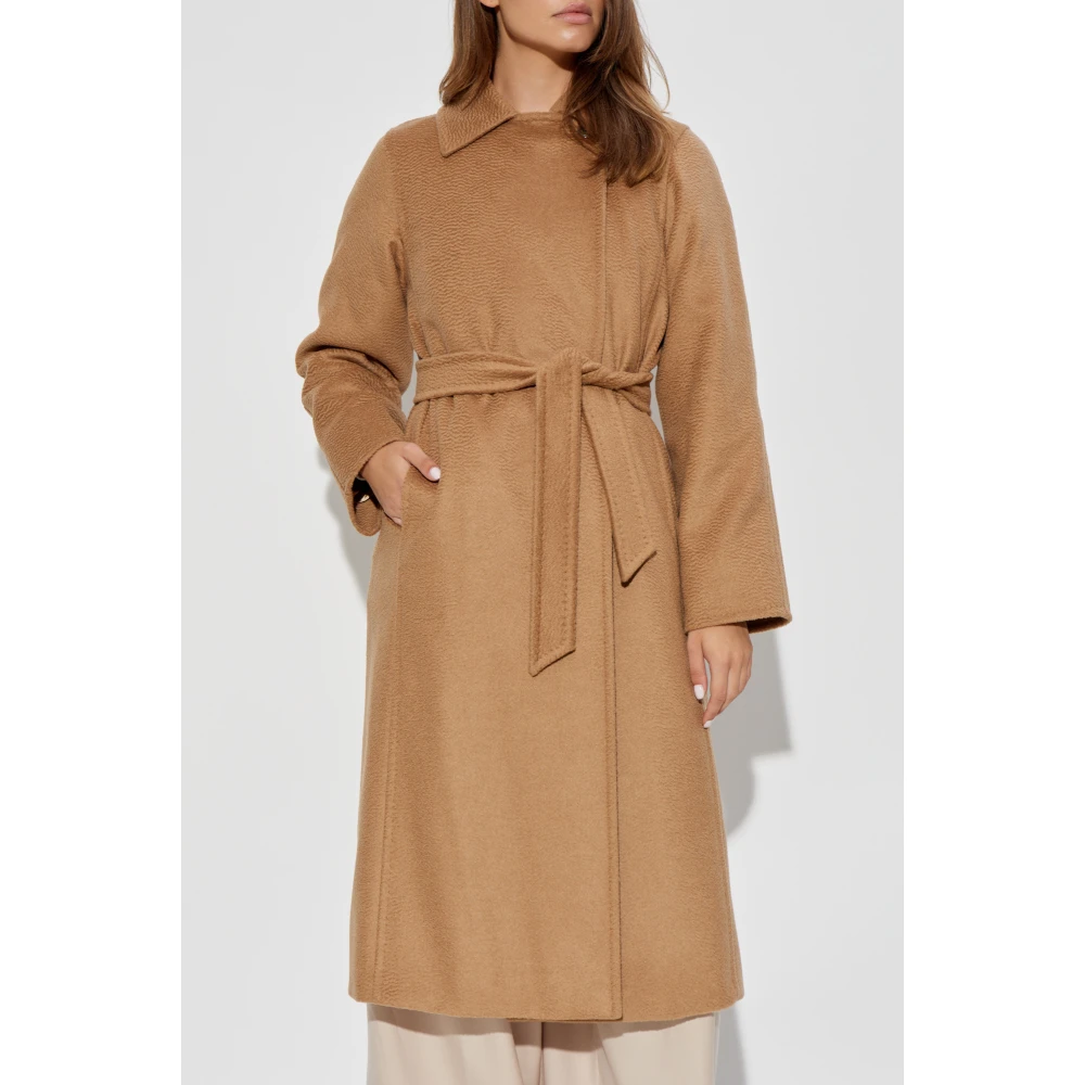 Max Mara Wollen jas Beige Dames