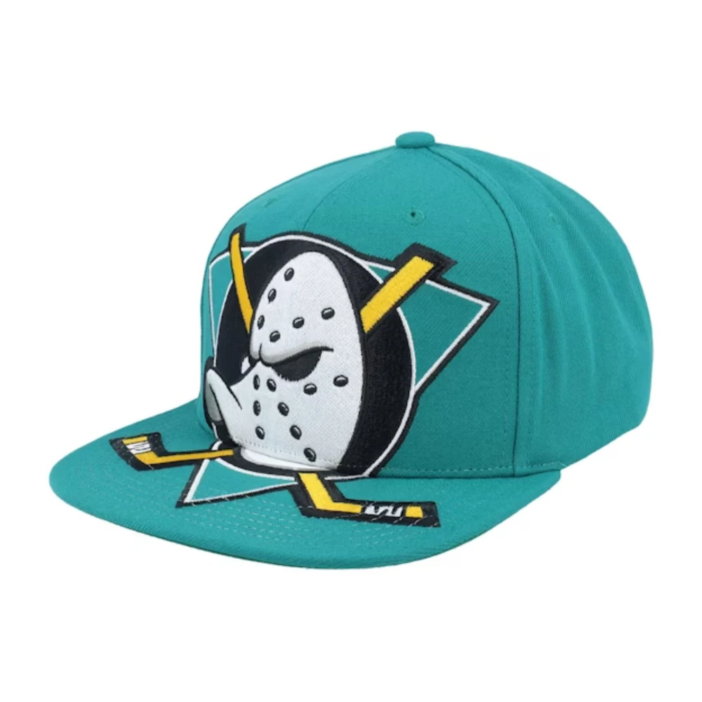 Mitchell & Ness Turquoise Ducks NHL XL Logo Snapback Blue Heren