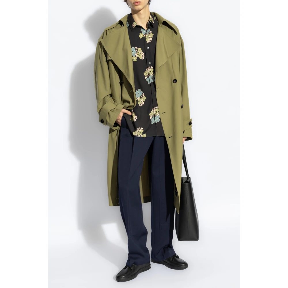 Paul Smith Overhemd met bloemenpatroon Blue Heren