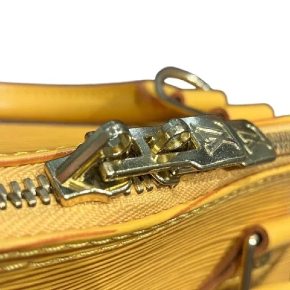 Louis Vuitton Vintage Pre-owned Leather handbags Yellow Dames