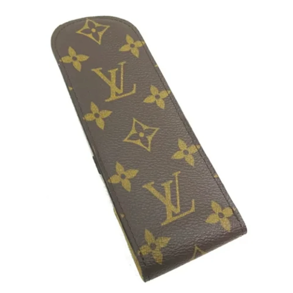 Louis Vuitton Vintage Pre-owned Fabric home-office Brown Dames
