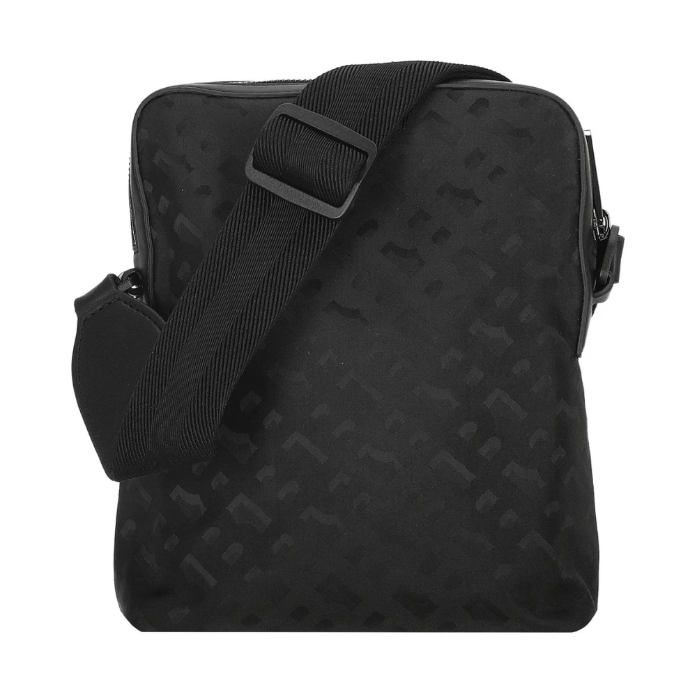 Hugo Boss Gedrukte schoudertas met voorvak Black Heren