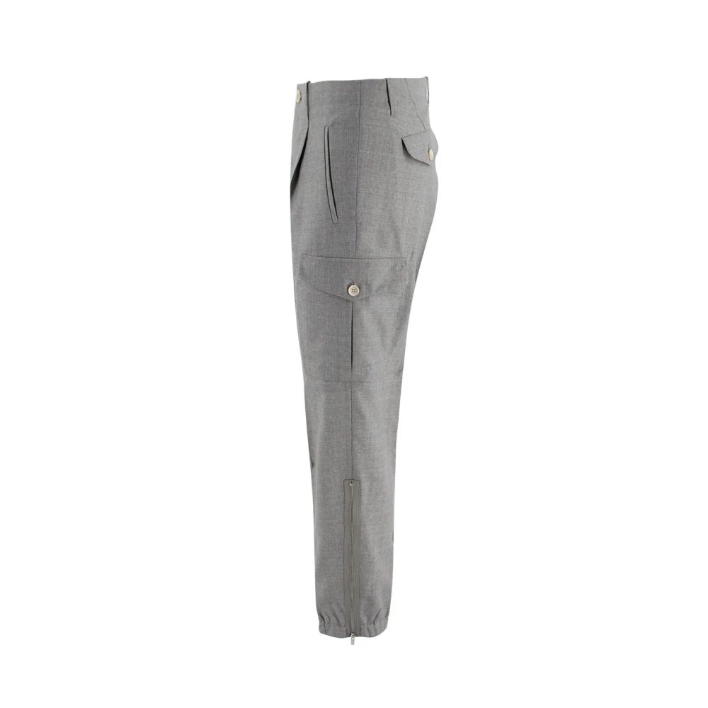 BRUNELLO CUCINELLI Tapered Trousers Gray Heren