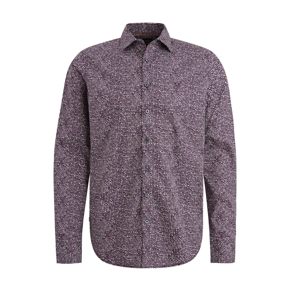 PME Legend Gedrukte Poplin Overhemd Lange Mouw Multicolor Heren