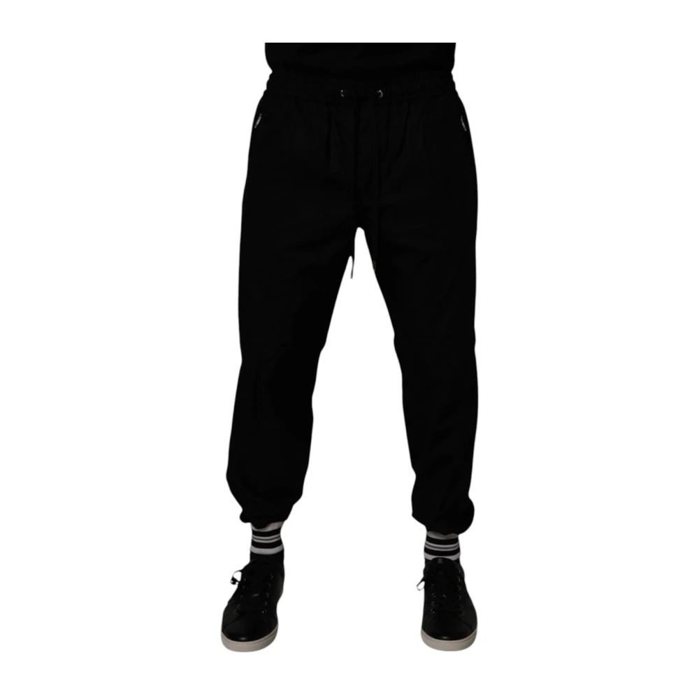 Dolce & Gabbana Men's Black Cotton Jogger Joggers - Sweatpants - Xl - Trousers